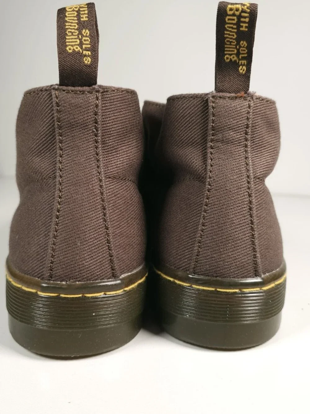 DR. MARTENS Mayport Brown Twill Canvas Desert Boot Men's 7 Women's 8